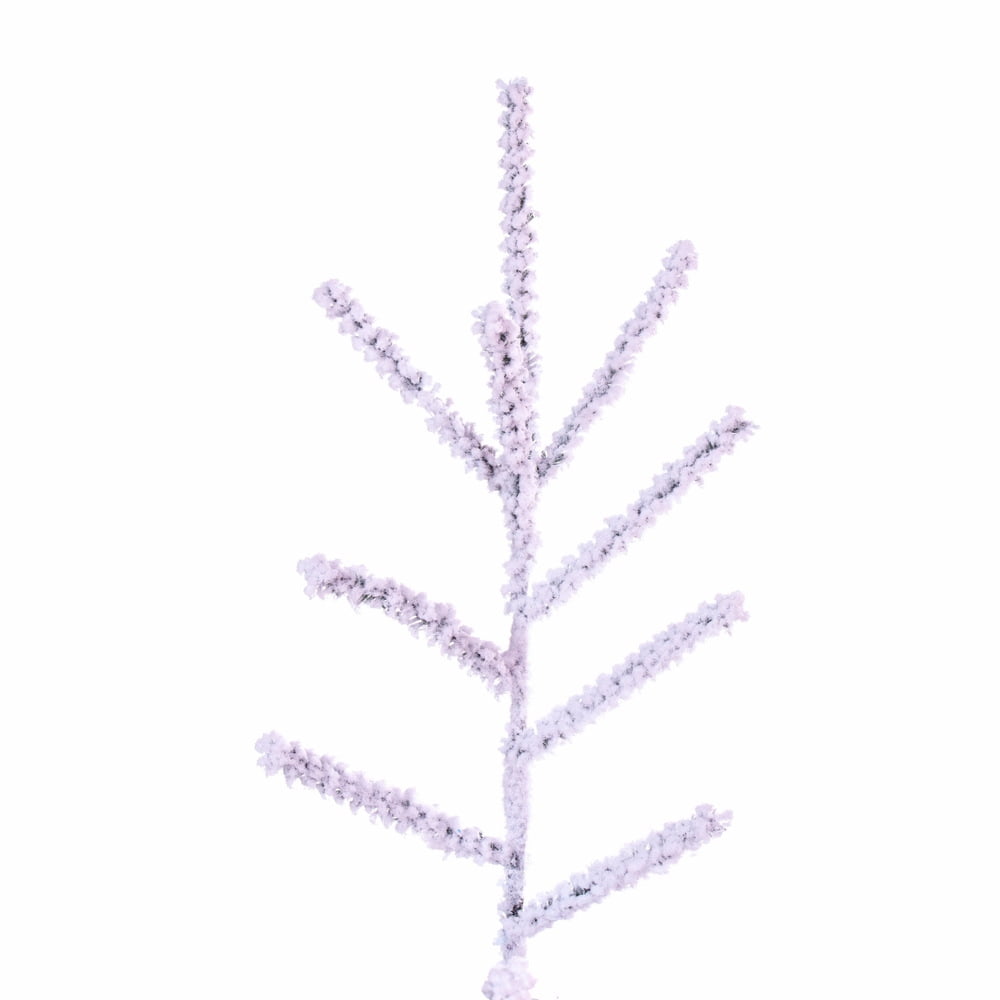 Vickerman 5.5' x 38" Flocked Slim Pistol Pine Artificial Unlit Christmas Tree.
