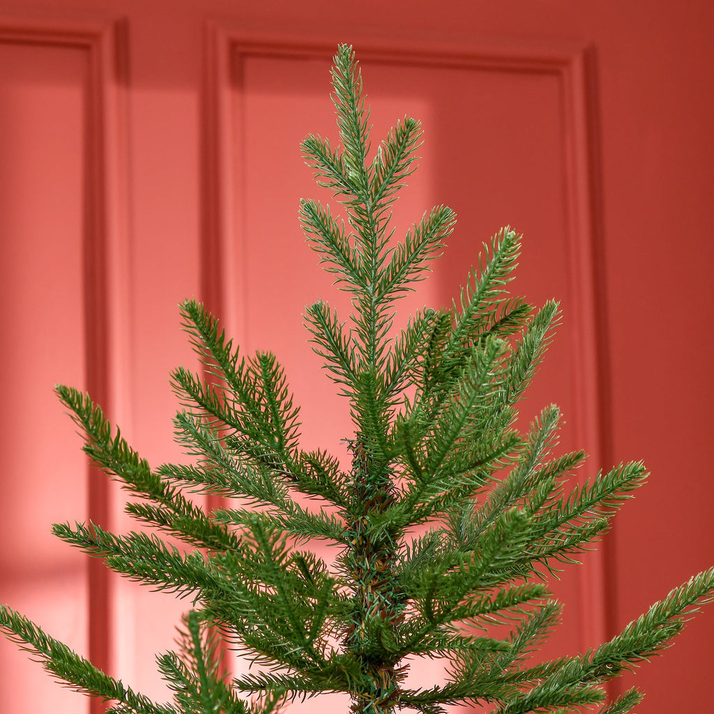HOMCOM Artificial Christmas Tree Holiday Xmas Tree with Pine Shape