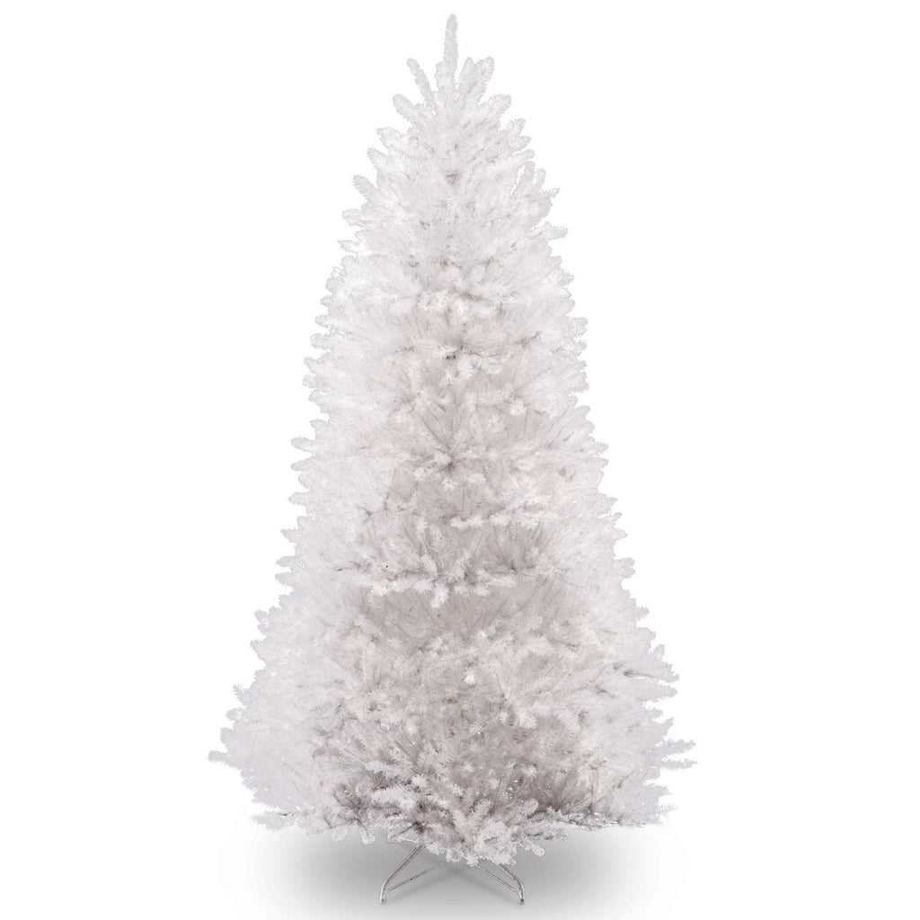 National Tree Company 6.5 ft. Artificial Dunhill Fir® Full Christmas Tree, White, Includes Stand