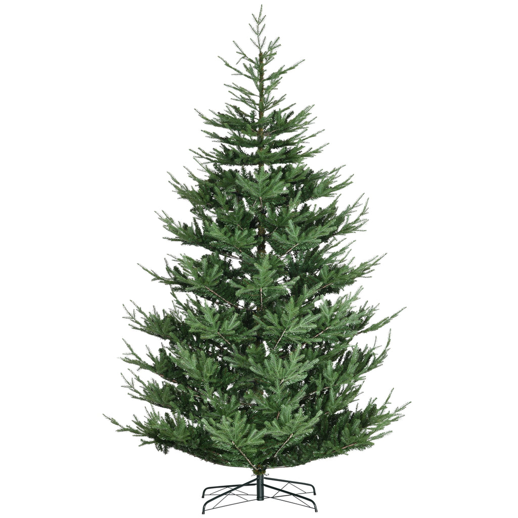 HOMCOM Artificial Christmas Tree Holiday Xmas Tree with Pine Shape