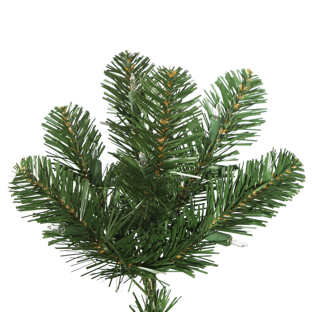 Vickerman 5.5' Oregon Fir Slim Artificial Christmas Tree Unlit, Faux Christmas Tree, Seasonal Indoor Home Decor