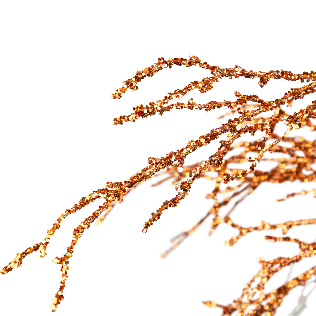 3.8' Potted Crystallized Glitter Full Artificial Christmas Tree - Unlit