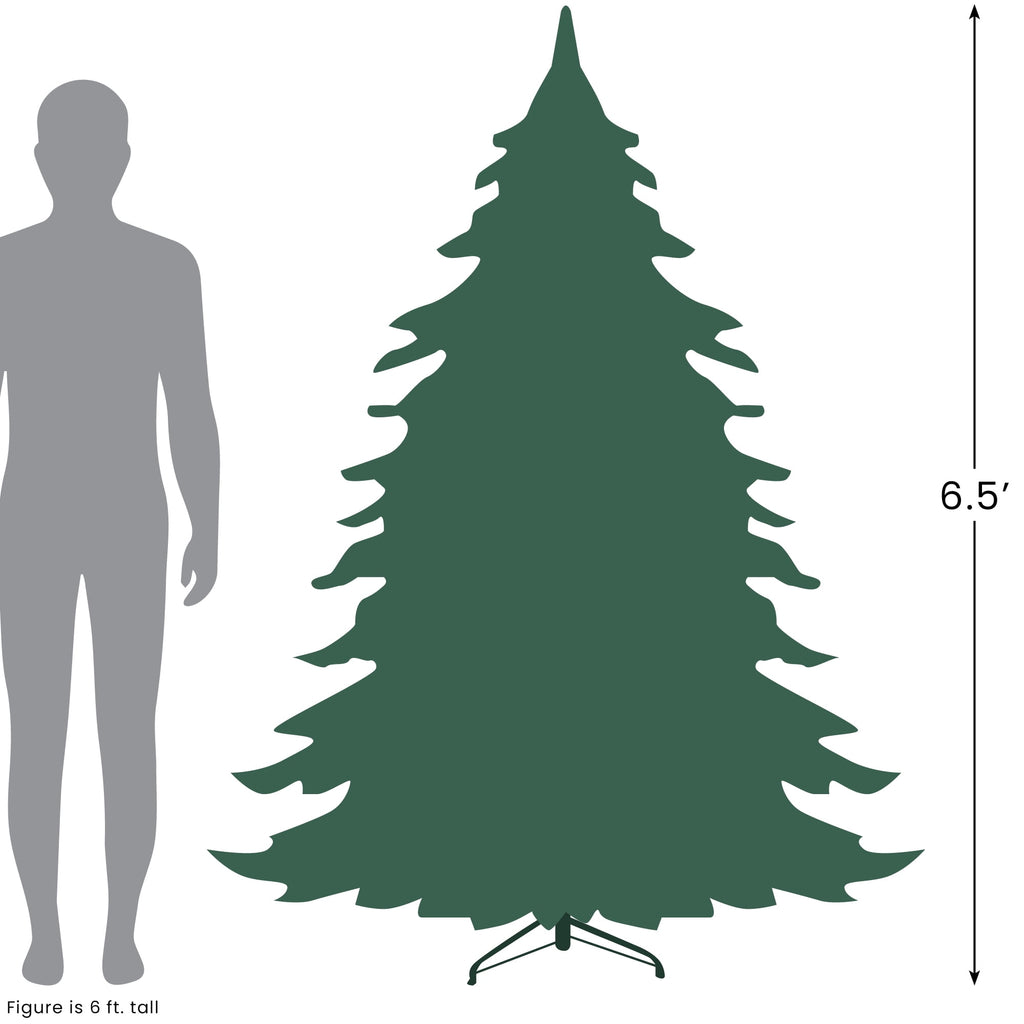 Northlight 6.5' Northern Pine Full Artificial Christmas Tree, Unlit