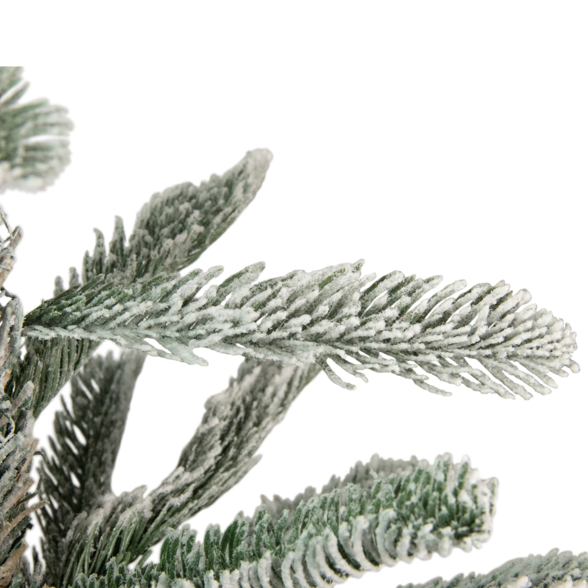4.5' Flocked Noble Fir Artificial Christmas Tree - Unlit