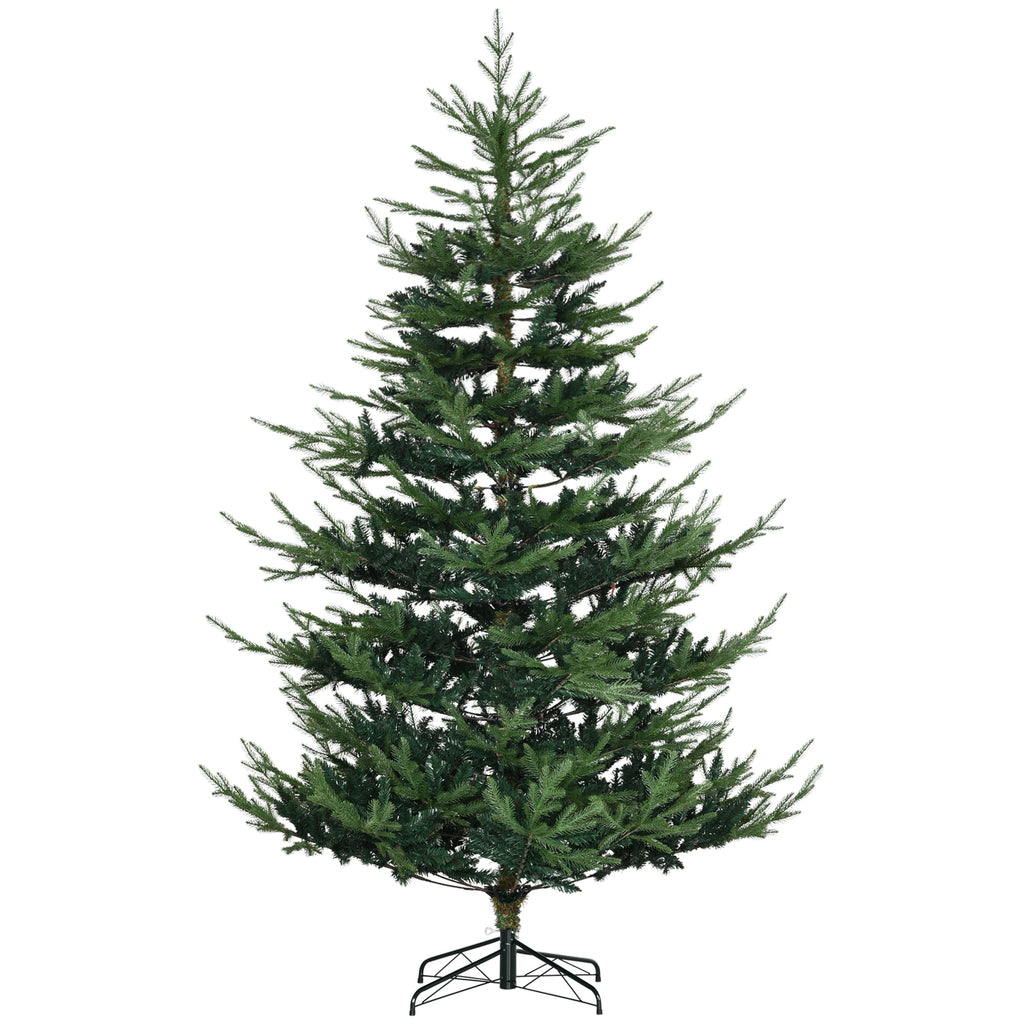 HOMCOM Artificial Christmas Tree Holiday Xmas Tree with Pine Shape