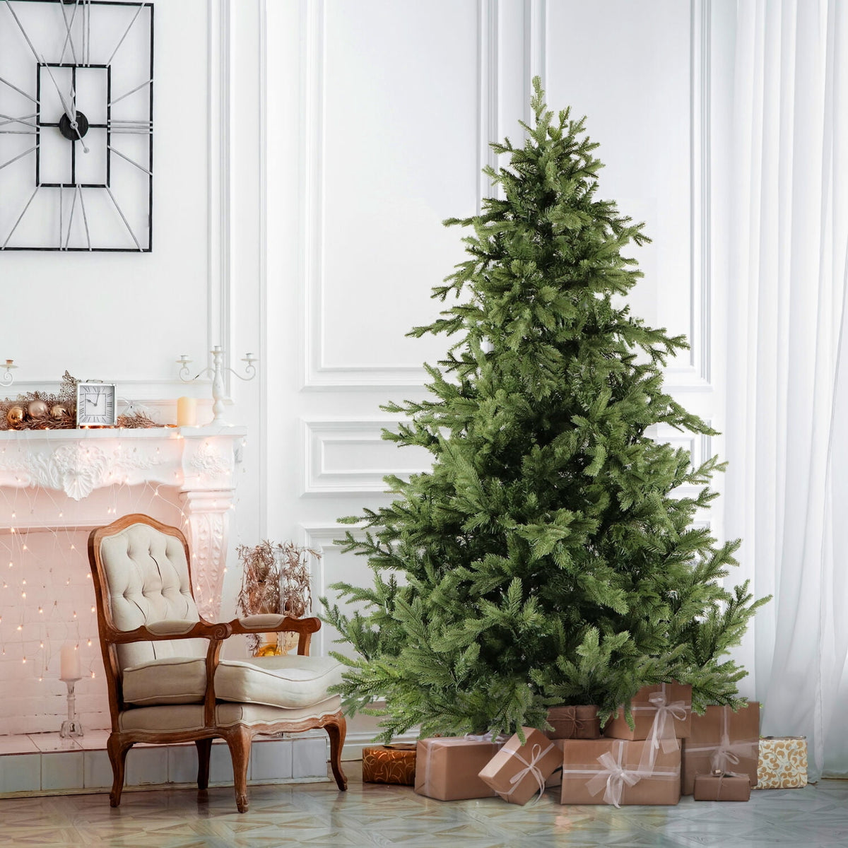 Fraser Hill Farm Woodside Pine 7.5 ft Christmas Tree, FFWS075-0GR