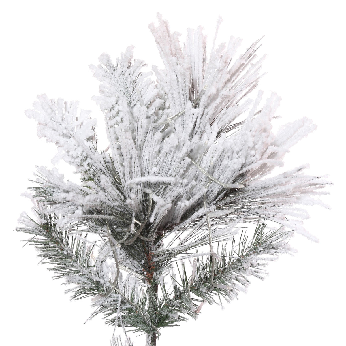 Vickerman 6.5' x 42" Flocked Atka Slim Artificial Christmas Tree, Unlit