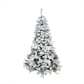 Northlight 7.5' Unlit Artificial Christmas Tree Heavily Flocked Pine Medium - Unlit