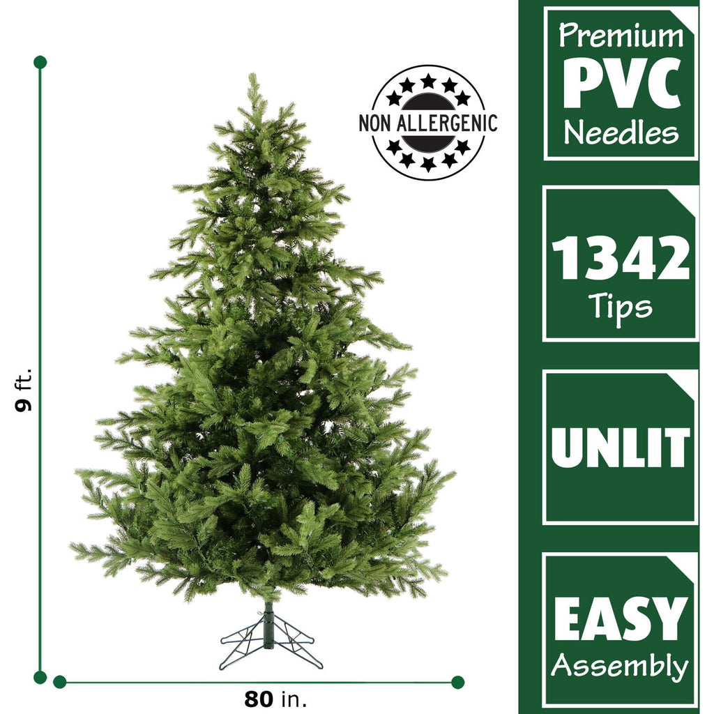 Fraser Hill Farm Woodside Pine 7.5 ft Christmas Tree, FFWS075-0GR