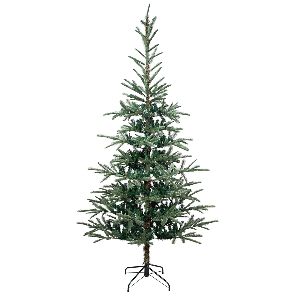 Northlight Real Touch™️ Slim Nordmann Fir Layered Artificial Christmas Tree - 6.5' - Unlit