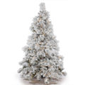 Vickerman 3.5' Flocked Alberta Artificial Christmas Tree, Warm White LED Lights