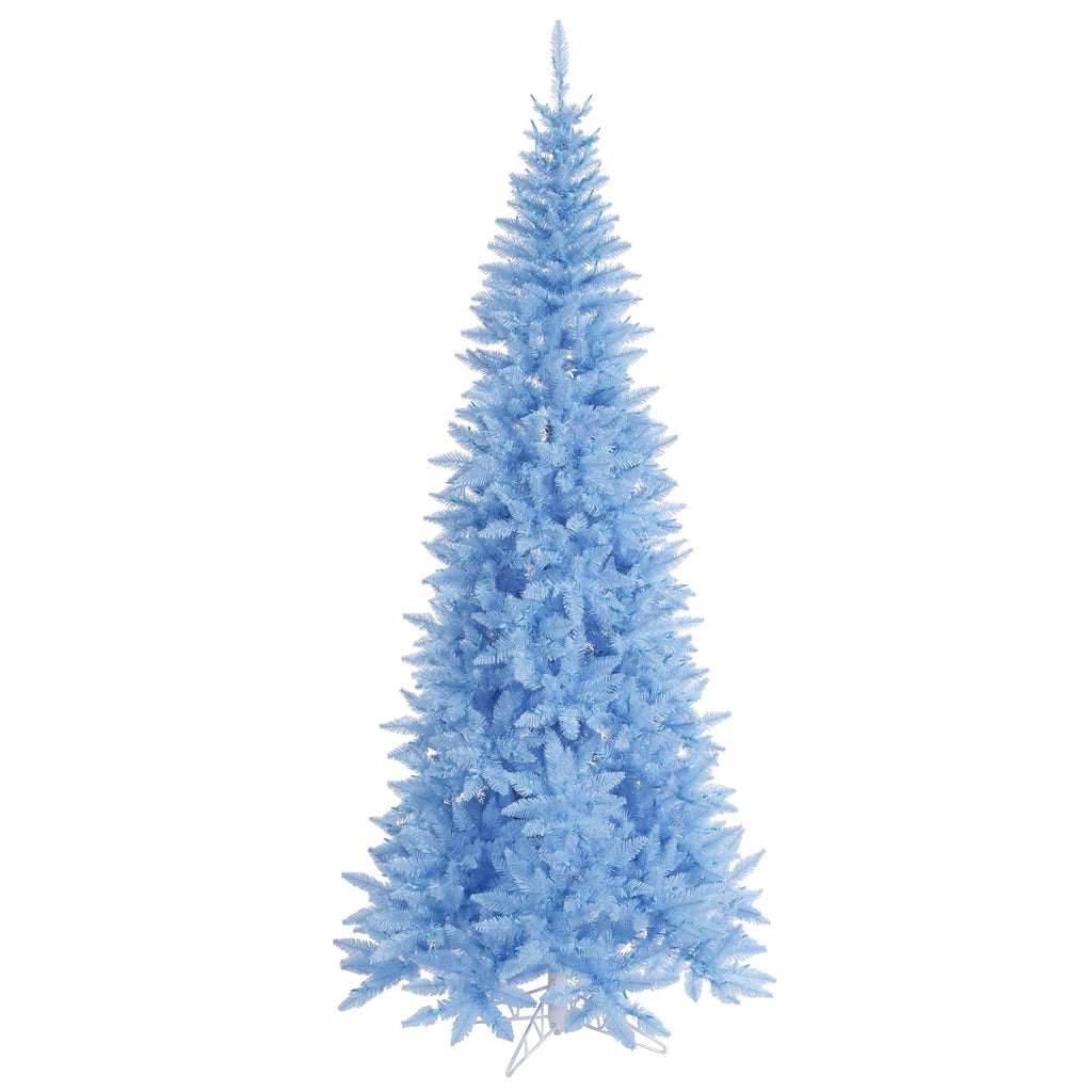 Vickerman 4.5' Sky Blue Fir Slim Artificial Christmas Tree, Unlit