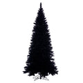 Vickerman 5.5' x 31" Flocked Black Fir Slim Artificial Unlit Christmas Tree.