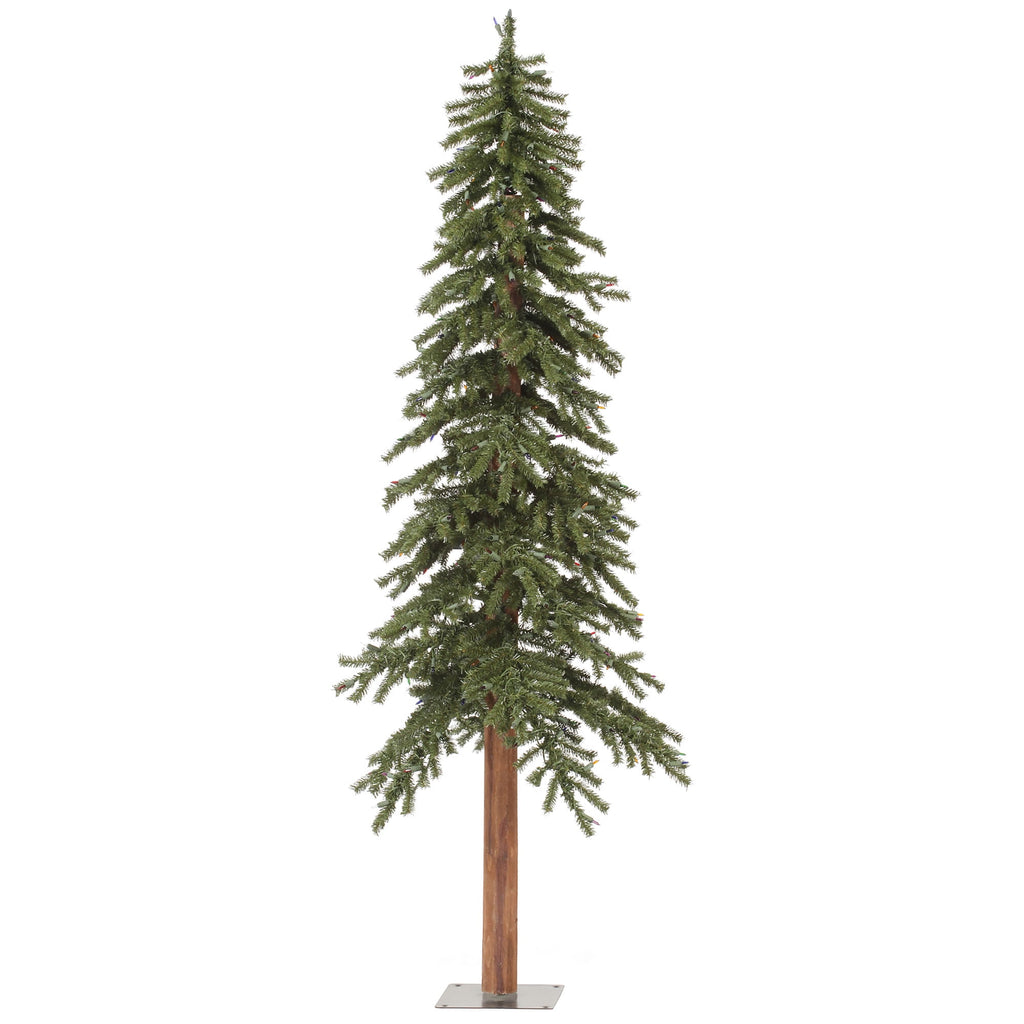 Vickerman 6' Natural Alpine Artificial Christmas Tree, Unlit - Faux Christmas Tree - Seasonal Indoor Home Decor