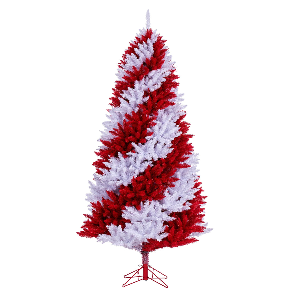 Vickerman 7.5' x 48" Candy Cane Artificial Unlit Christmas Pine Tree.