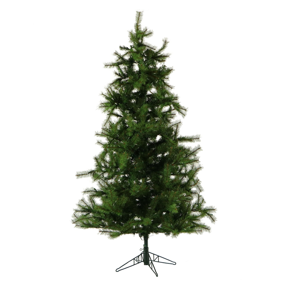 Fraser Hill Farm 7-Ft. Unlit Southern Peace Green Artificial Christmas Tree | Traditional Full Silhouette | High Quality Realistic Foliage | Foldable for Easy Storage | Holiday Decor | FFSP075-0GR