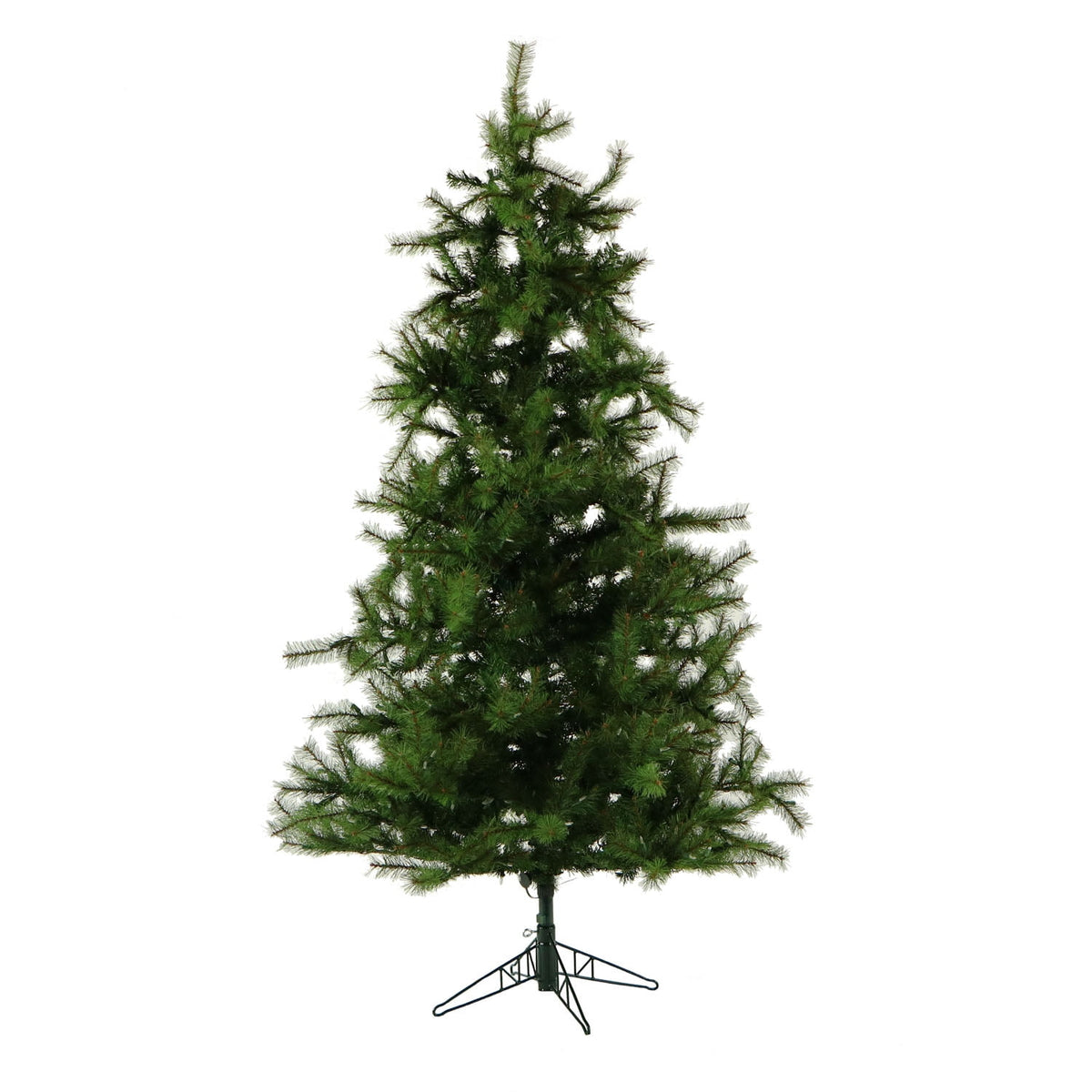 Fraser Hill Farm 7-Ft. Unlit Southern Peace Green Artificial Christmas Tree | Traditional Full Silhouette | High Quality Realistic Foliage | Foldable for Easy Storage | Holiday Decor | FFSP075-0GR