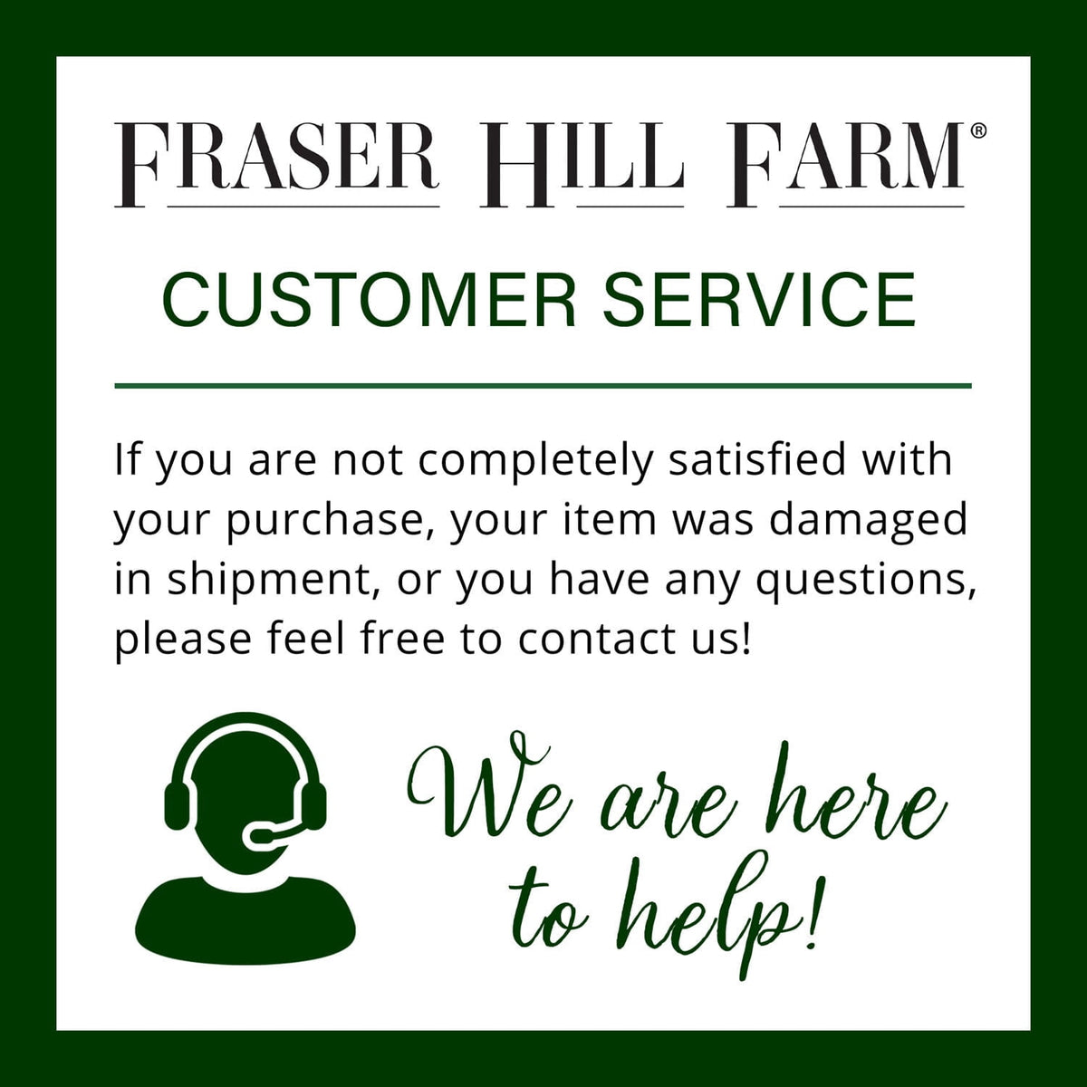 Fraser Hill Farm 7-Ft. Unlit Southern Peace Green Artificial Christmas Tree | Traditional Full Silhouette | High Quality Realistic Foliage | Foldable for Easy Storage | Holiday Decor | FFSP075-0GR