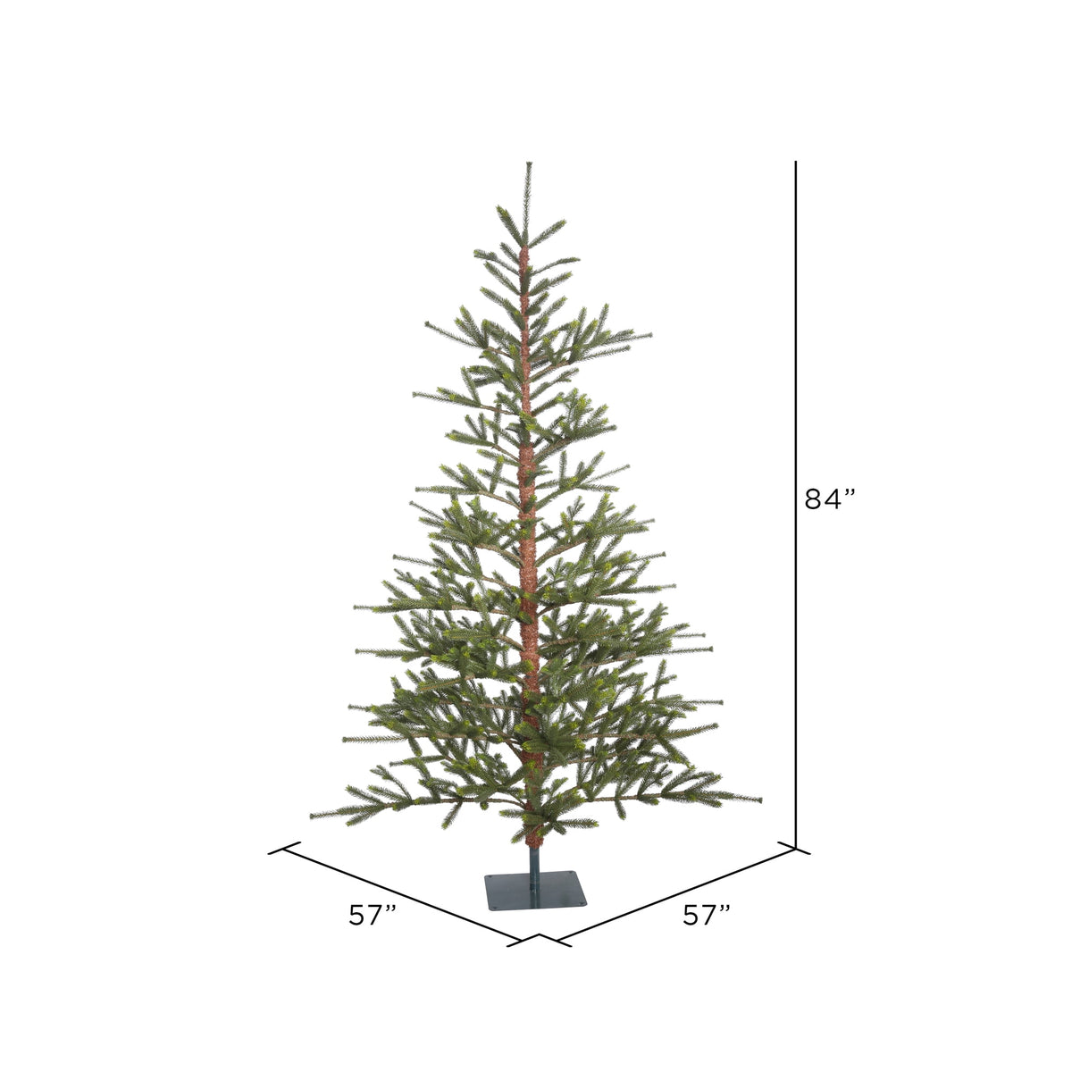 Vickerman 5' Bed Rock Pine Artificial Christmas Tree, Unlit
