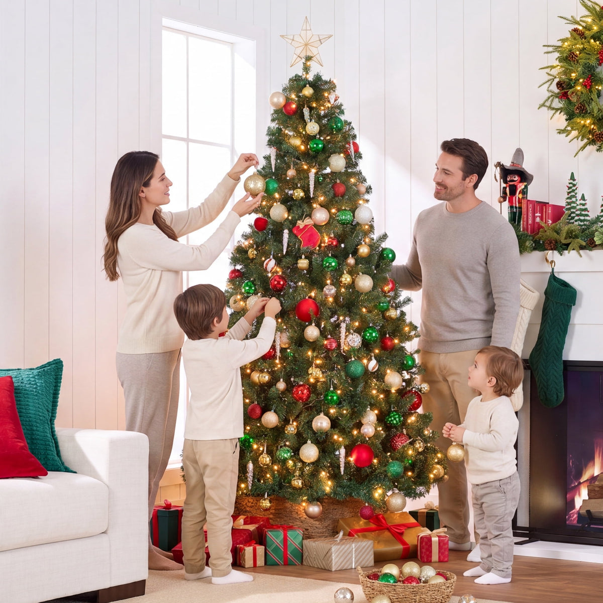 Best Choice Products 6Ft Artificial Christmas Tree, Premium Unlit Realistic Spruce Holiday Decor w/ Dense Branches