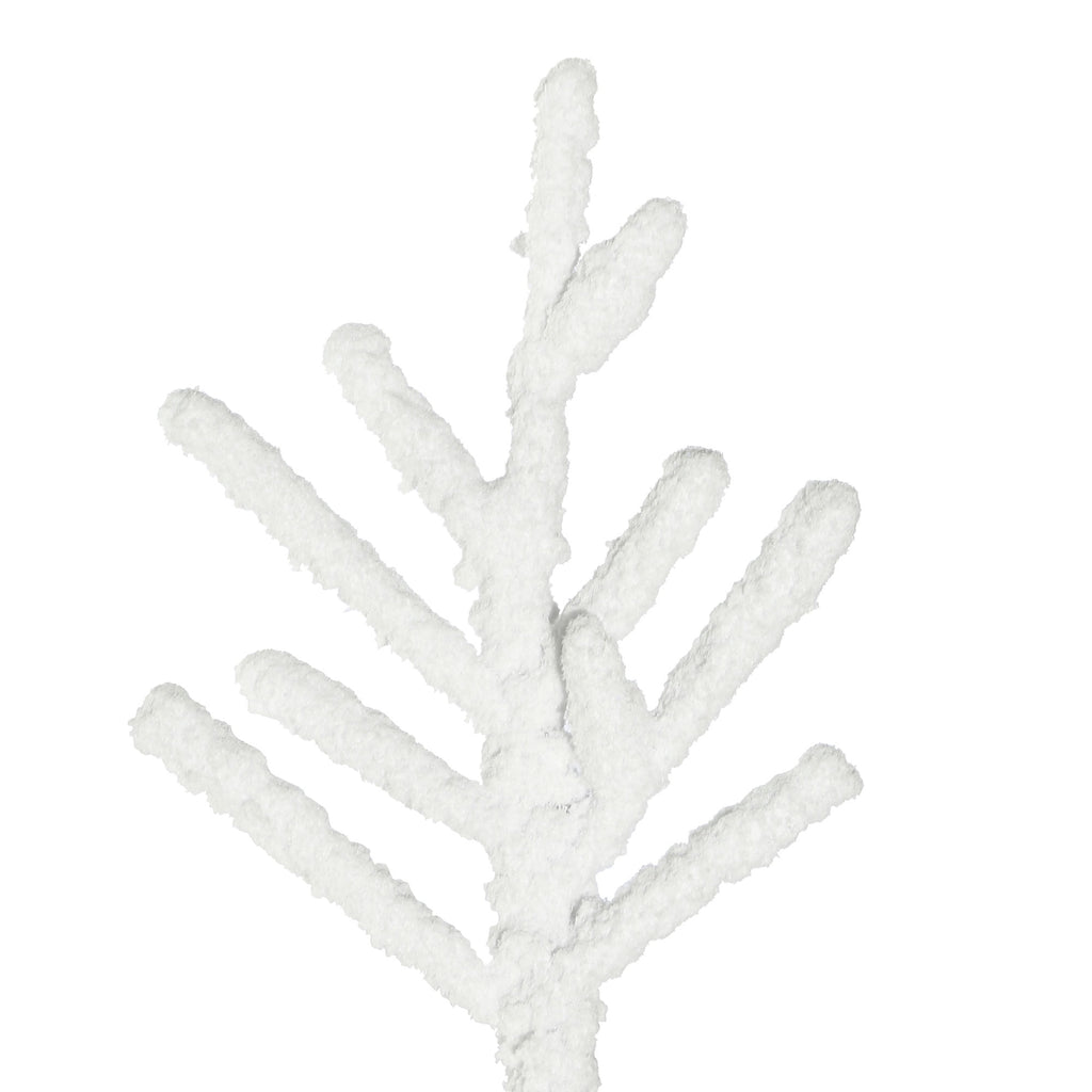 Vickerman 7.5' x 34" Flocked Kuna Pine Artificial Christmas Tree, Unlit