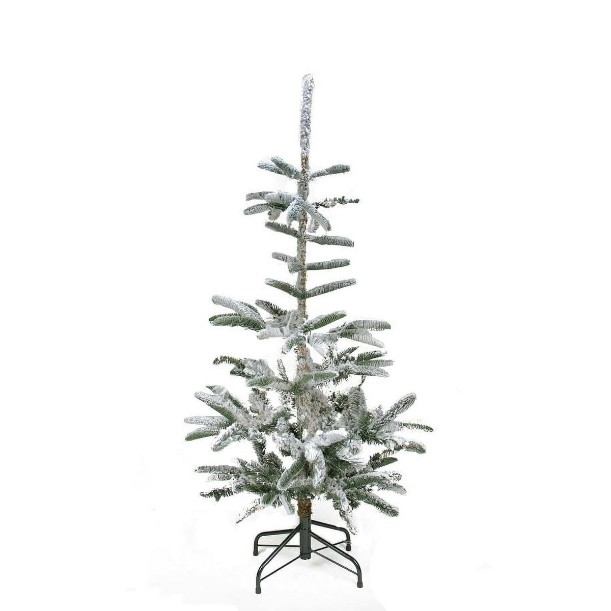 Northlight Real Touch™ Slim Flocked Nordmann Fir Artificial Christmas Tree- 4.5' - Unlit
